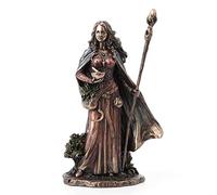 Veronese Design Statua in resina Eir La Valchiria della Protezione, 23,8 cm, finitura bronzo fuso