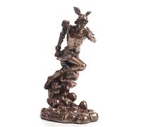 Veronese Design Statuetta di Hermes Araldo greco degli Dei in resina colata a freddo, finitura bronzata, 16,5 cm