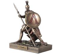 Veronese Design Statuetta in miniatura di Re Leonida di Sparta, 7,6 cm, in resina, dipinta a mano, finitura bronzo