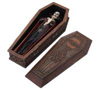 Veronese Design Statuina da collezione dipinta a mano con bara vampiro e conte Dracula, 20,3 cm
