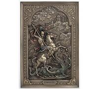 Veronese Design Targa da parete USI Saint George Dragon Slayer