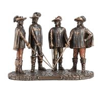 Veronese Design The Mosketeers All For One Statua con finitura in bronzo