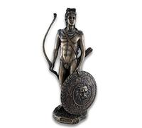 Veronese Design Things2Die4 Statua del dio romano/greco Apollo con scudo e arco bronzo