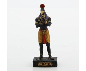 Veronese Design Thoth - Statuetta di divinità egiziana, blu e oro, multicolore