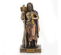 Veronese Design Zeus WU77437AP - Statuetta in miniatura, il dio del cielo, colore: nero
