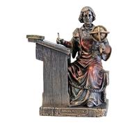 Veronese Niccolò Copernico con globo che scrive la teoria eliosferica 16,5 cm, 77094