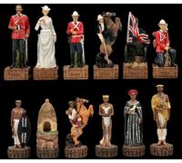 Veronese - Set di scacchi dell'esercito britannico contro Zulu, 32 personaggi
