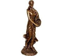 Veronese Statua dea Greca Fortuna/Tyche/Luck/Fortuna (Bronzo Decorativo 12,59 Pollici / 32 cm)