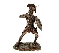 Veronese - Statua dell'Hektor 24 cm, bronzata, dipinta a mano Troja Grecia Achille