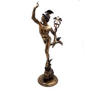 VERONESE - Statua di Hermes con finitura in bronzo, 37,5 cm, design ispirato alla famosa scultura