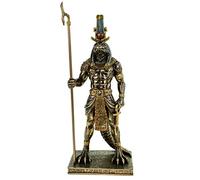 Veronese statuetta del dio d’Egitto Sobek, 29 cm, bronzata