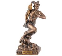 Veronese - Statuetta in miniatura di dio greco Hermes, dipinto con colore bronzo