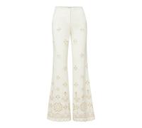 Veronica Beard - Komi Eyelet Pant - - Trousers - Donna - Bianco - L