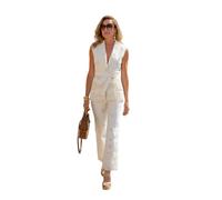 Veronica Beard - Komi Eyelet Pant - - Trousers - Donna - Bianco - XS