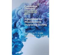 Veronica Cole Conor H Algorithms for Measurement Invariance (Copertina rigida)