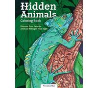 Veronica Hue Hidden Animals Coloring Book (Tascabile)