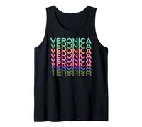 Veronica Nome Personalizzato Donna Ragazza Retro Vintage Pattern Canotta