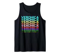 Veronica Nome Personalizzato Donna Ragazza Retro Vintage Pattern Canotta