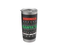 Veronica Santa's Little Helper, divertente nome natalizio di Veronica Bicchiere termico in acciaio inox doppia parete