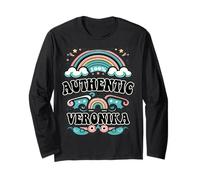 Veronika 100% Authentic Cute Retro Girls Veronika Name Maglia a Manica