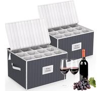 VERONLY Set di 24 bicchieri in porcellana e cristallo