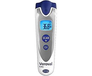 Veroval Baby Termometro Infrarossi Argento | Termometro A Infrarossi Per Una Misurazione Rapida Della Temperatura.