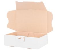 verpacking 100 Scatole fustellate bianche | scatole per spedizioni piatte | 16 x 11 x 5 cm - MB 1