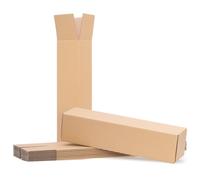 verpacking 100 Tubi di cartone quadrati 45 x 11 x 11 cm | tubi in cartone per spedizioni