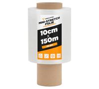 verpacking 40x Film estensibile mini 10 cm x 150 m trasparente 23 my | resistente agli strappi e affidabile
