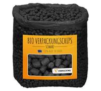 verpacking chips da imballaggio BIO in amido di mais [colore e quantità a scelta] materiale di riempimento per pacchi 25 litri - nero