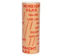 verpacking Nastro adesivo in carta 50 mm x 50 m Rosso Fragile [tipo, colore e quantità a scelta] gomma imballaggio pacchi trasloco 6 rotoli