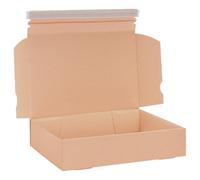 verpacking piccolo pacco DHL con striscia adesiva e filo a strappo Marrone 350 x 250 x 50 mm [dimensioni e quantità selezionabili] piccoli cartoni di spedizione a un’onda 50 pezzi
