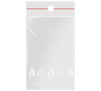 verpacking sacchetti con chiusura a zip 40 x 60 mm [misura e quantità selezionabili] trasparenti 50 µm sacchetti in polietilene di plastica richiudibili (500 unità)
