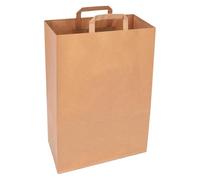 verpacking sacchetti di carta kraft con manici 45 x 32 x 16 cm Marrone [taglia e colore a scelta] buste regalo spesa biodegradabili commercio 250 pezzi