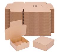 verpacking Scatole pieghevoli 15 x 15 x 6 cm marrone (dimensioni esterne 15,5 x 15,5 x 6,5 cm) WP 20 scatola da spedizione imballaggio (500 pezzi)