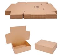 verpacking scatole pieghevoli 310 x 215 x 100 mm marrone (dimensioni esterne 315 x 220 x 105 mm) WP 40 cartone di spedizione DHL cartone Hermes DPD imballaggio GLS (50 pezzi)