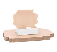 verpacking scatole postali piatte 16 x 11 x 5 cm MB 1 bianco - Spedizione Postale scatole cartone scatole cartone con coperchio 100 pezzi