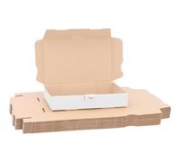 verpacking scatole postali piatte 24 x 16 x 4,5 cm A5 MB 3 bianco - Spedizione Postale scatole cartone scatole cartone con coperchio 100 pezzi