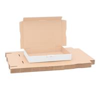 verpacking scatole postali piatte 32 x 22,5 x 5 cm A4 MB 4 bianco - Spedizione Postale scatole cartone scatole cartone con coperchio 100 pezzi