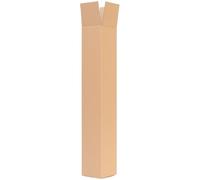 verpacking Tubi di spedizione quadrati 655 x 105 x 105 mm marroni [versione e quantità selezionabili] cartone per spedizione a onda singola 50 pezzi
