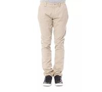 Verri Beige Cotton Men's Chino Pant - W32