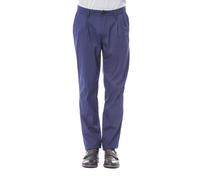 Verri Blue Cotton Men's Chino Pant - W33