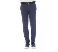 Verri Blue Viscose Men Pant - XXL