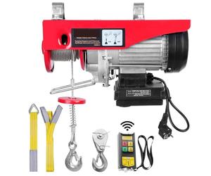 Verricelli elettrici Bandiera per Paranco Elettric Verricello per garage sopraelevato con gru elettrica da 250 kg con telecomando cablato/senza fili per barca per auto