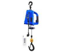 Verricelli elettrici Mini gru elettrica portatile 220V con telecomando Macchina di sollevamento pesante Micro verricello Piccola gru per officina domestica Argani elettrici(Blue 100kg Load)