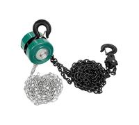 Verricelli elettrici Paranco manuale a catena piccolo - Bottiglia da 2000 kg 2T 3M con gru per altezza di sollevamento del freno a fune (Verde) Argani elettrici