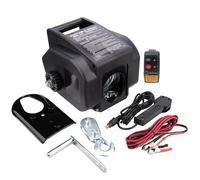 Verricelli elettrici Verricello elettrico IN/OUT da 2000 libbre 12V con telecomando wireless con gancio per puleggia a ruota libera Argani elettrici