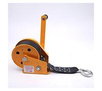 Verricello 1200. LIBBRE Argano autobloccante con freno 10m cinghia da cinghie in poliestere(Yellow)