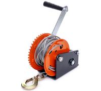 Seilwinde Manuale 1134kg 2500lbs 10m Cavo In Acciaio Argano A Manovella KD1312