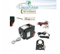 Verricello/Argano/Paranco elettrico 12V 2000 lbs c/telecomando Ribitech - PE12V